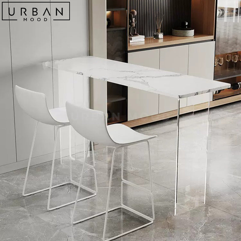 FIOREL Minimalist Sintered Stone Bar Table