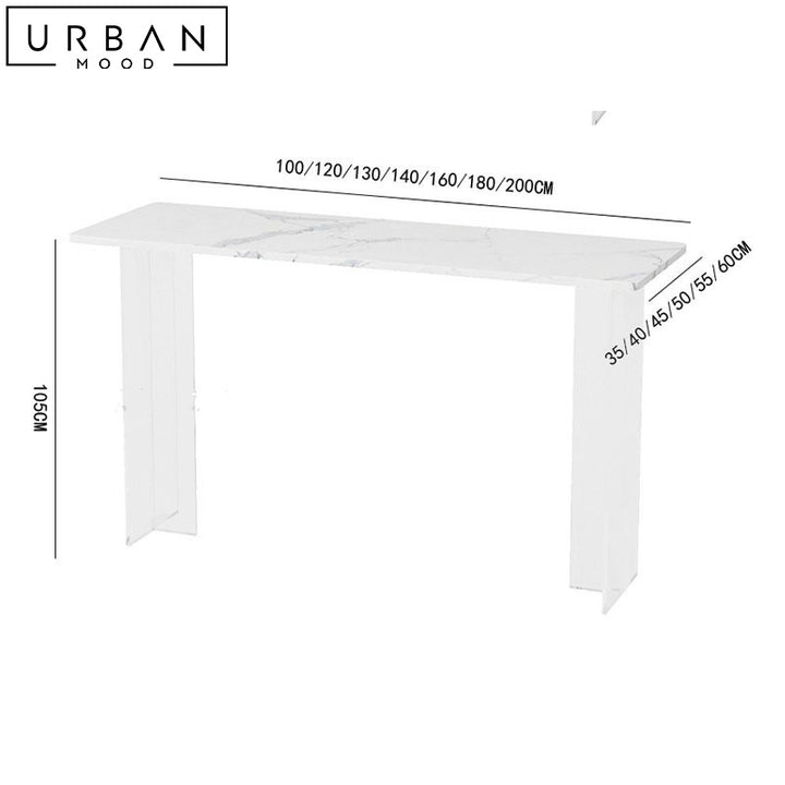 FIOREL Minimalist Sintered Stone Bar Table