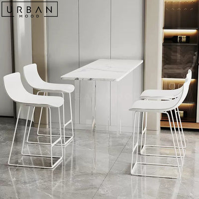 FIOREL Minimalist Sintered Stone Bar Table