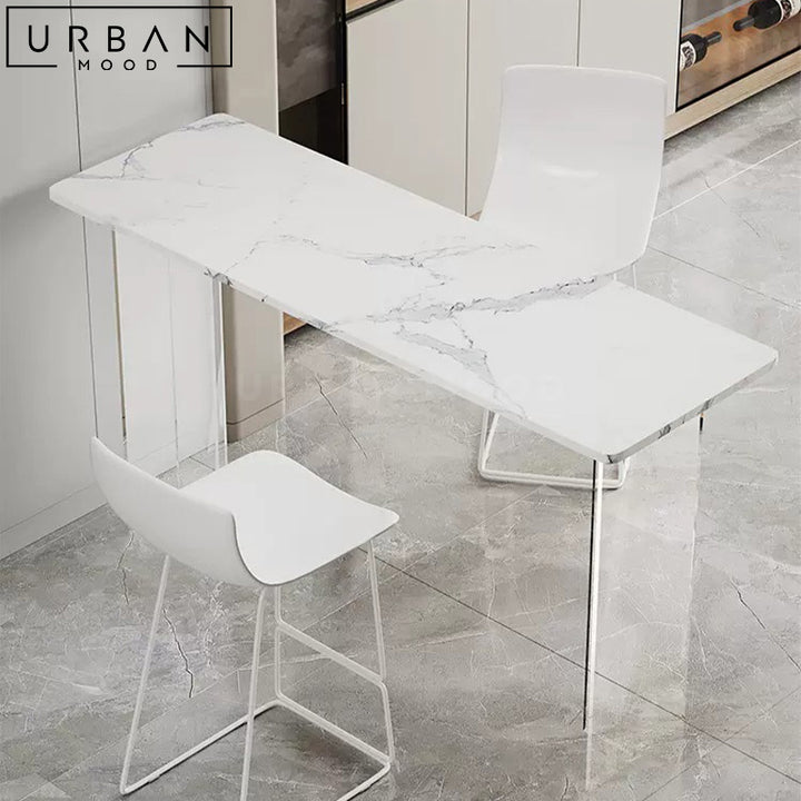 FIOREL Minimalist Sintered Stone Bar Table