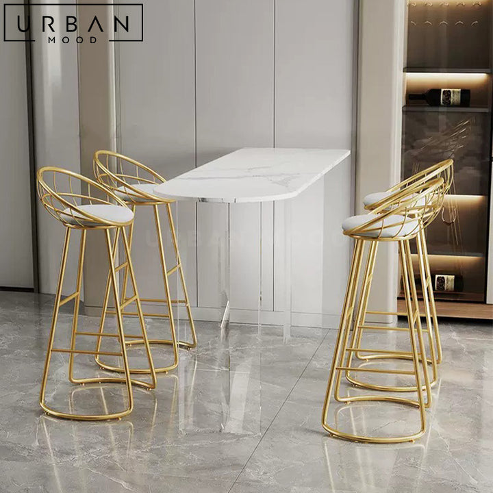 FIOREL Minimalist Sintered Stone Bar Table