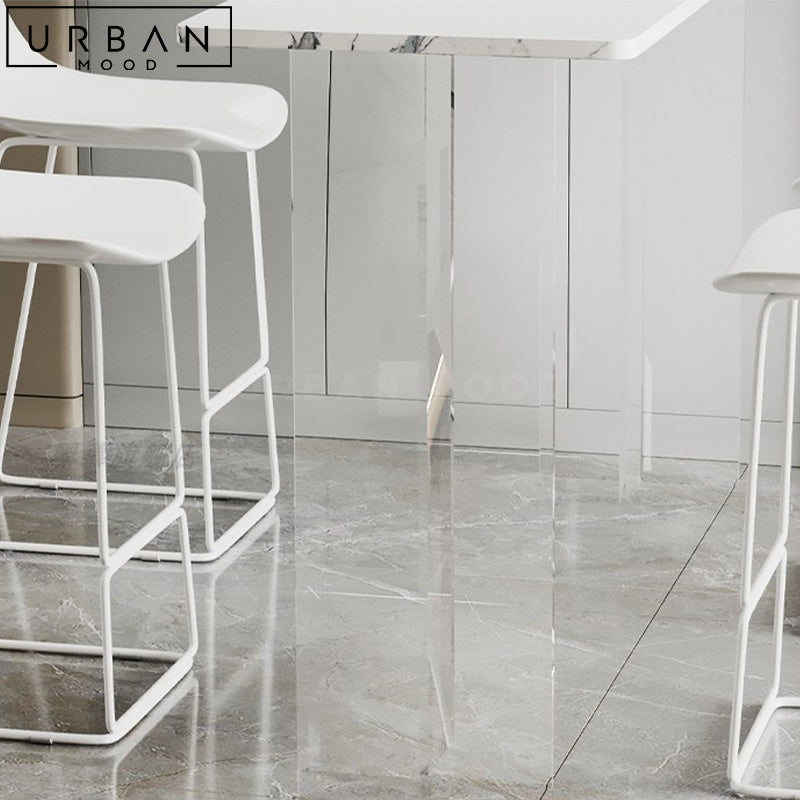 FIOREL Minimalist Sintered Stone Bar Table