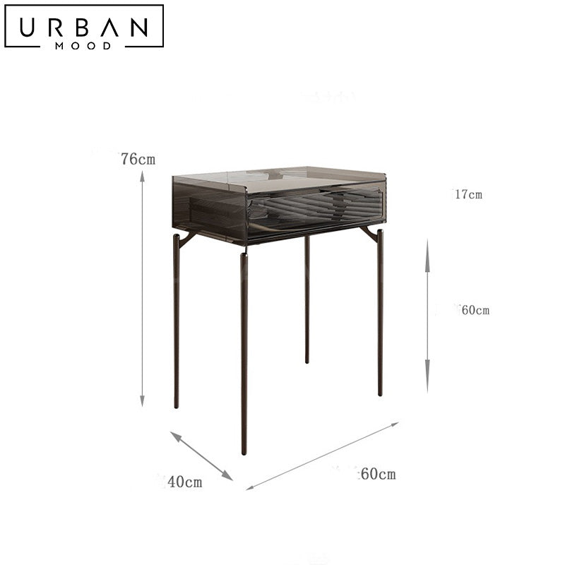 FIREL Minimalist Acrylic Vanity Table Set