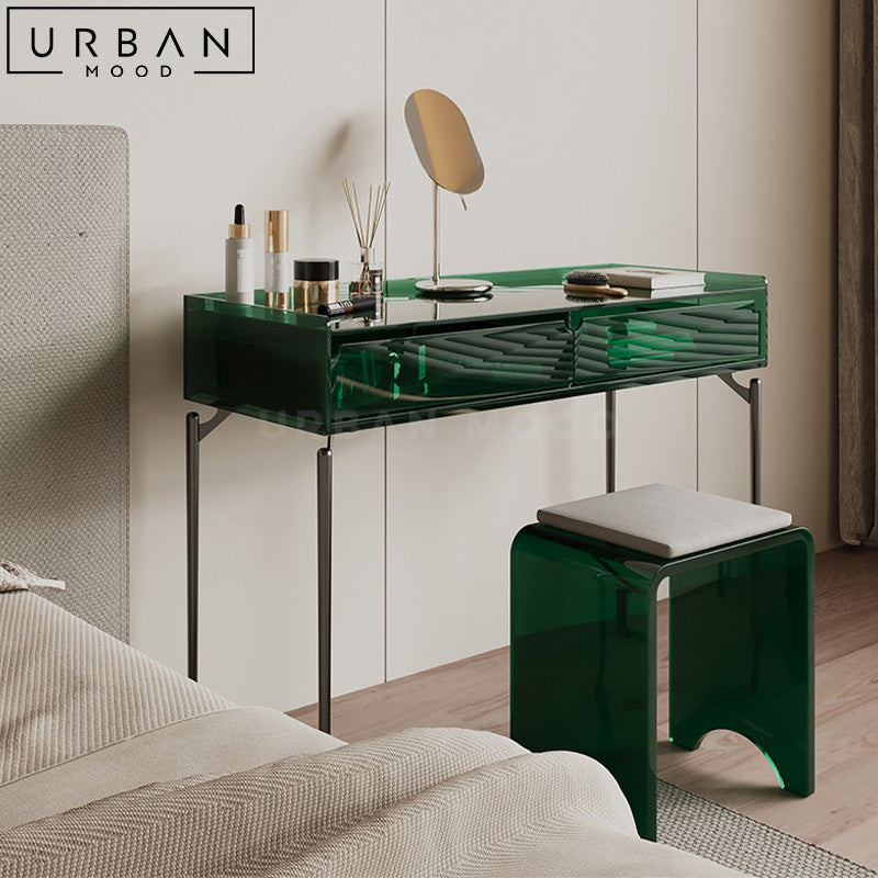 FIREL Minimalist Acrylic Vanity Table Set