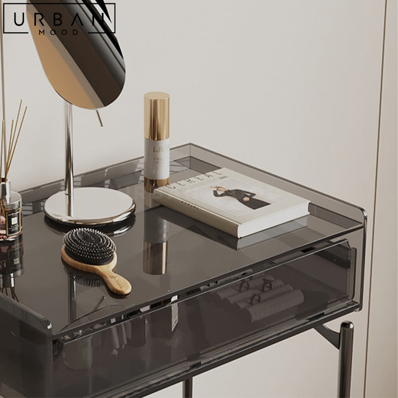 FIREL Minimalist Acrylic Vanity Table Set