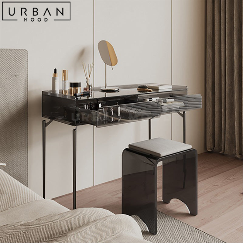 FIREL Minimalist Acrylic Vanity Table Set