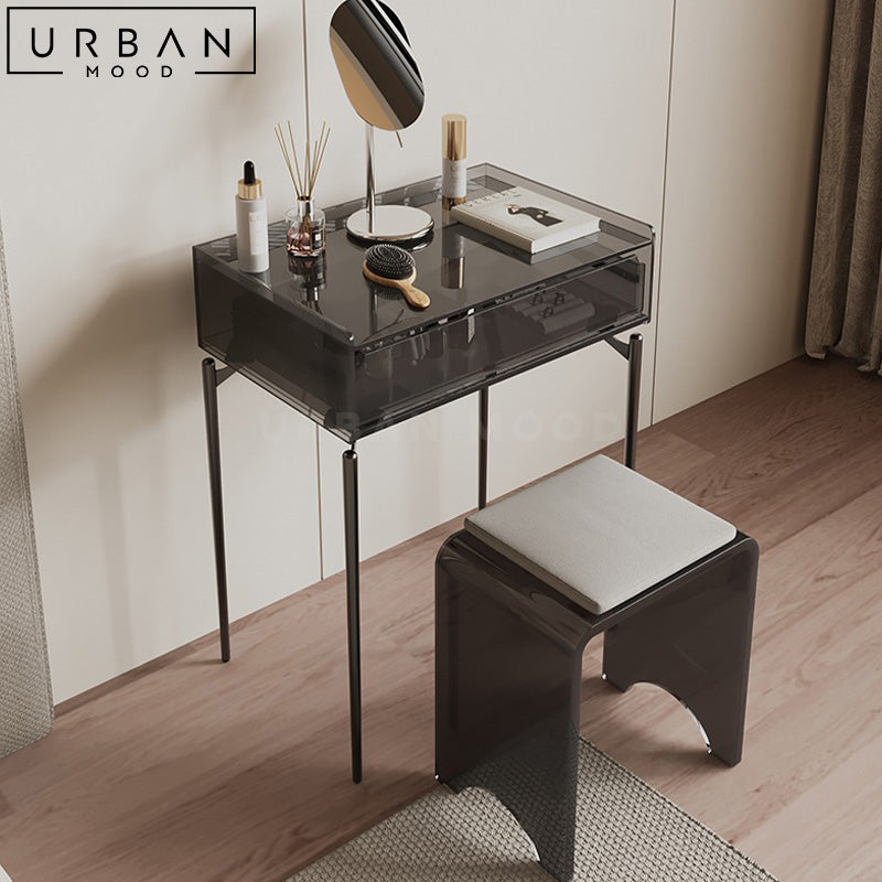 FIREL Minimalist Acrylic Vanity Table Set