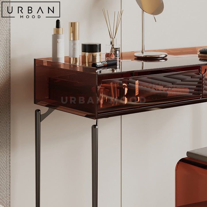 FIREL Minimalist Acrylic Vanity Table Set