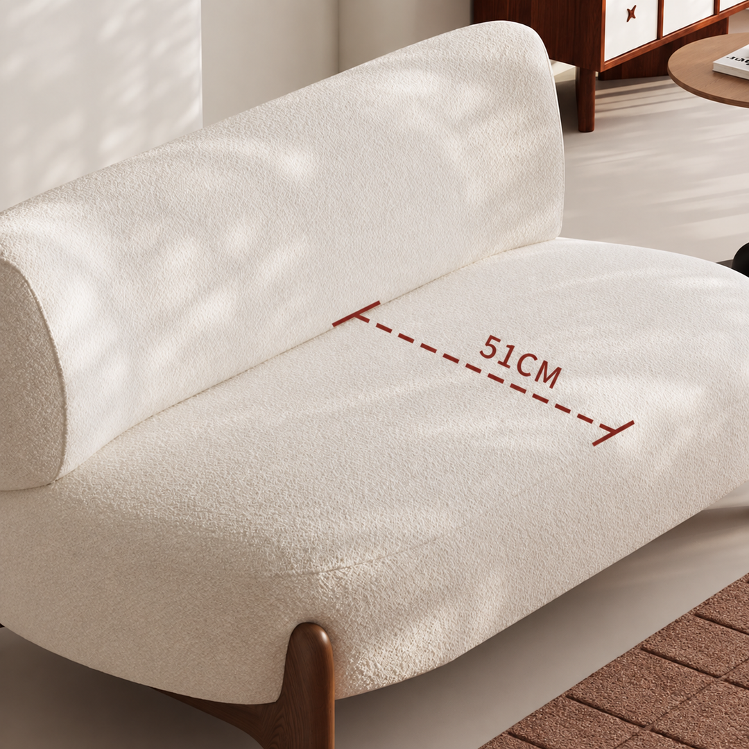 FLIP Japandi Boucle Fabric Sofa - Urban Mood Singapore