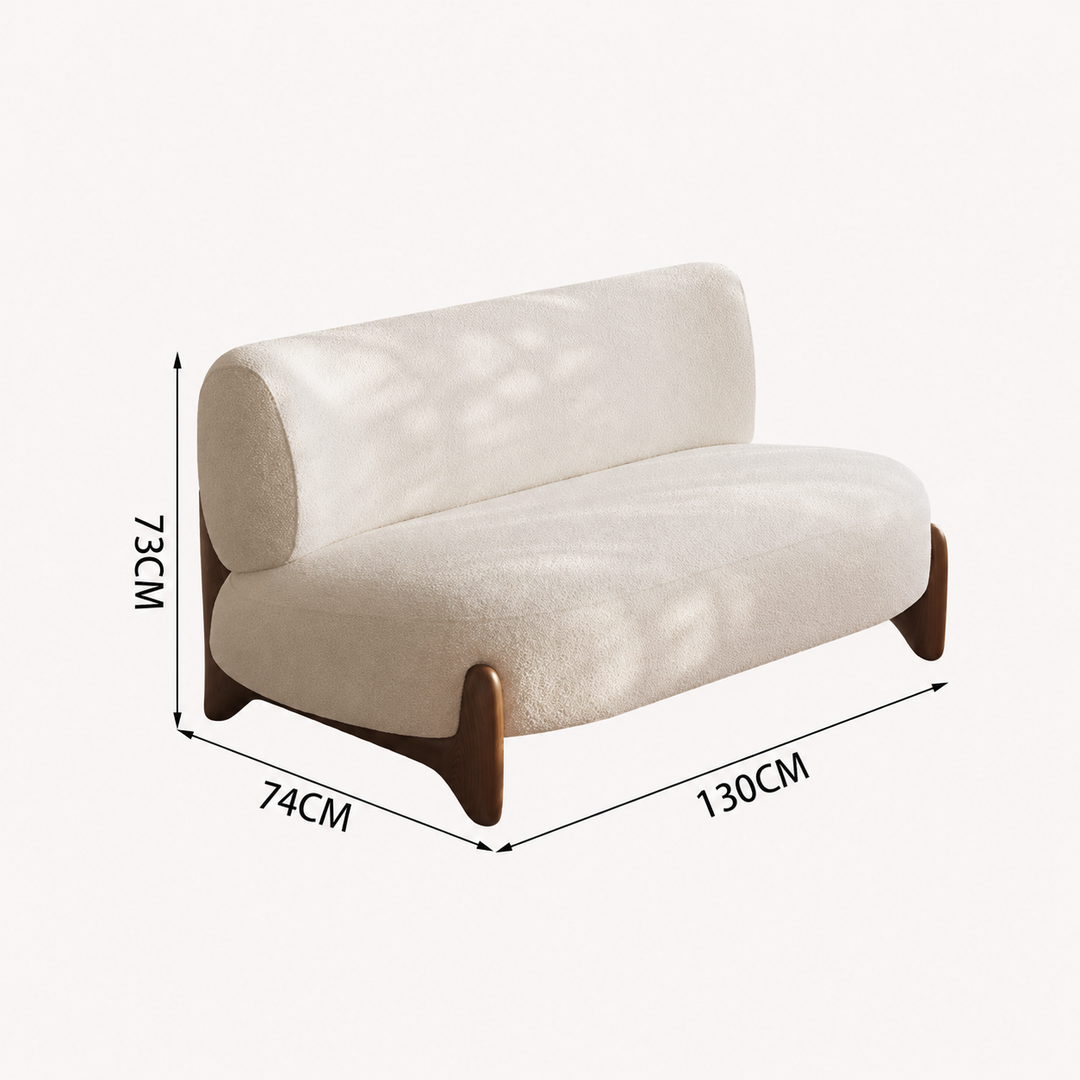 FLIP Japandi Boucle Fabric Sofa - Urban Mood Singapore