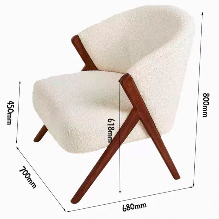 FLOREN Modern Boucle Lounge Chair - Urban Mood Singapore