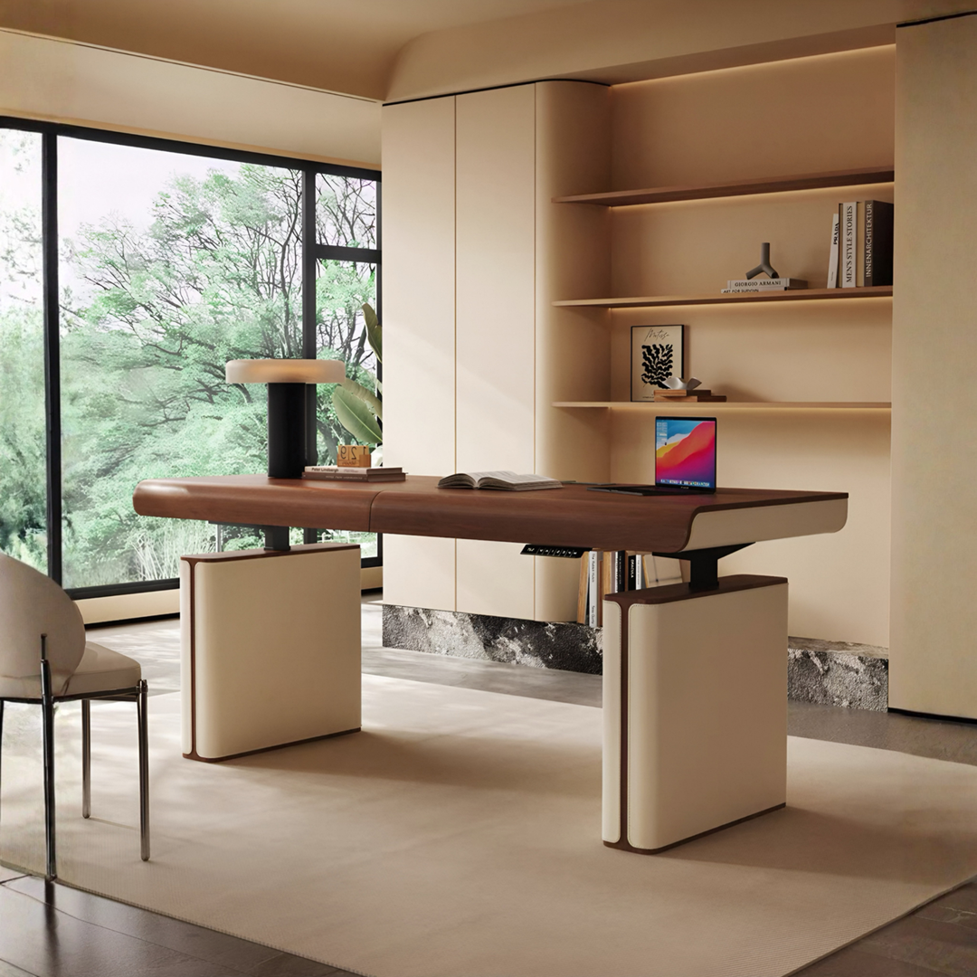 FLUTORA Modern Electric Smart Study Desk - Urban Mood Singapore