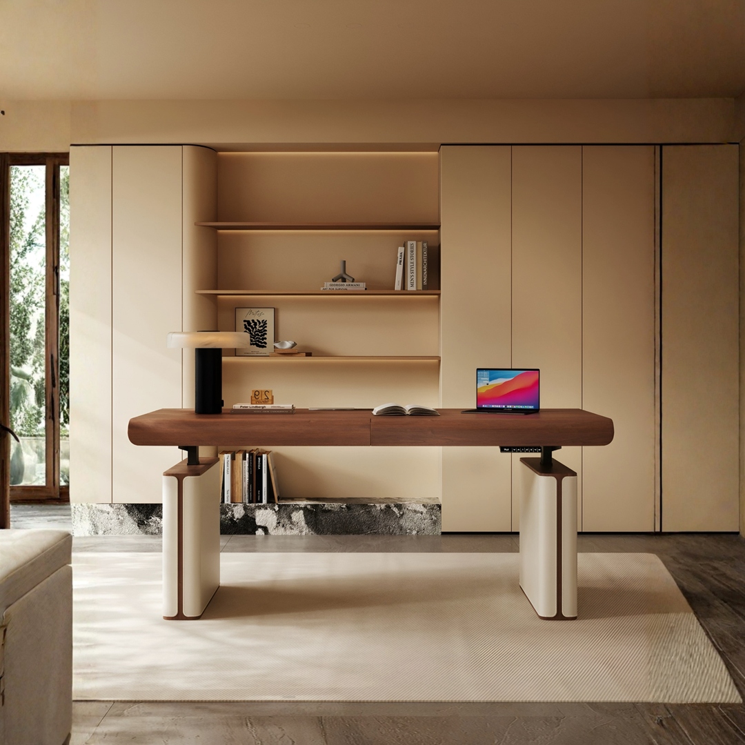 FLUTORA Modern Electric Smart Study Desk - Urban Mood Singapore