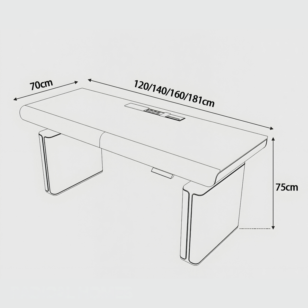 FLUTORA Modern Electric Smart Study Desk - Urban Mood Singapore