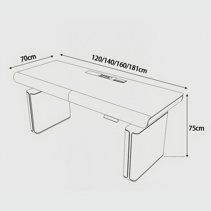 FLUTORA Modern Electric Smart Study Desk - Urban Mood Singapore