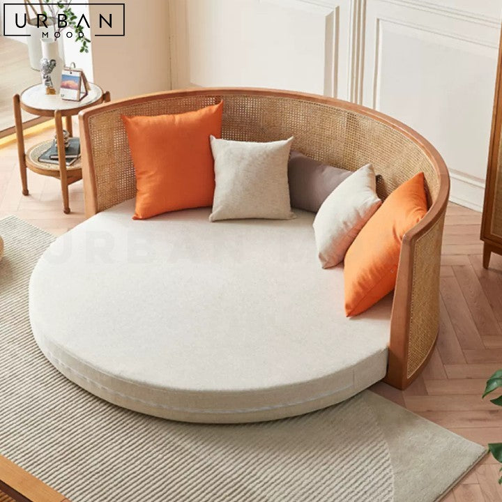 FONSECA Japandi Rattan Sofa Bed