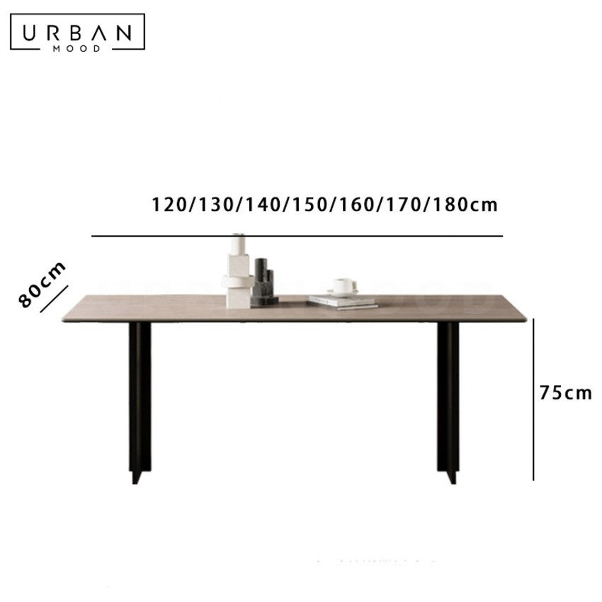 FORSTNER Modern Travertine Dining Table
