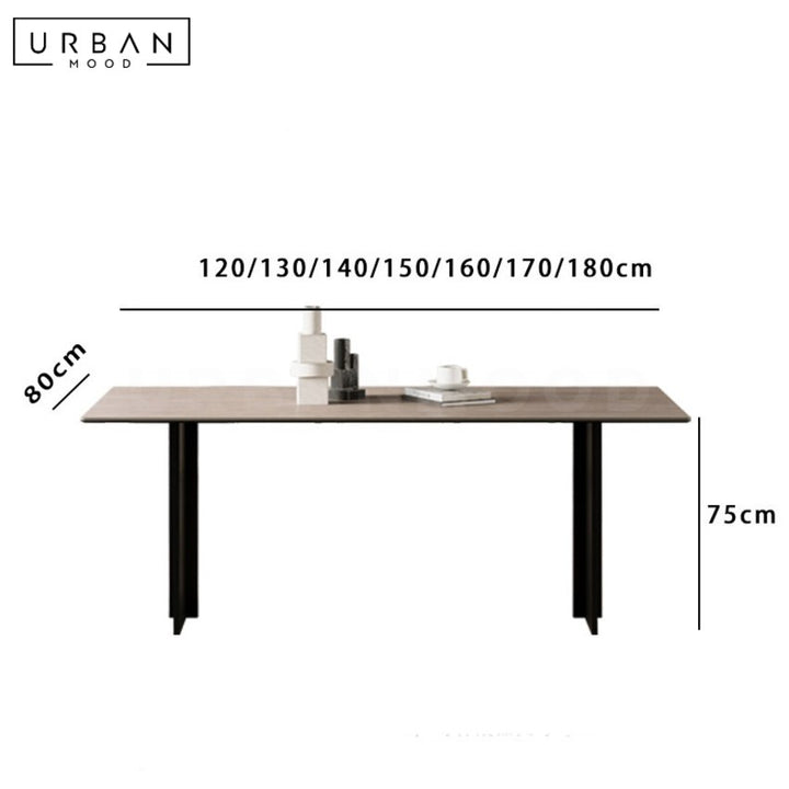FORSTNER Modern Travertine Dining Table