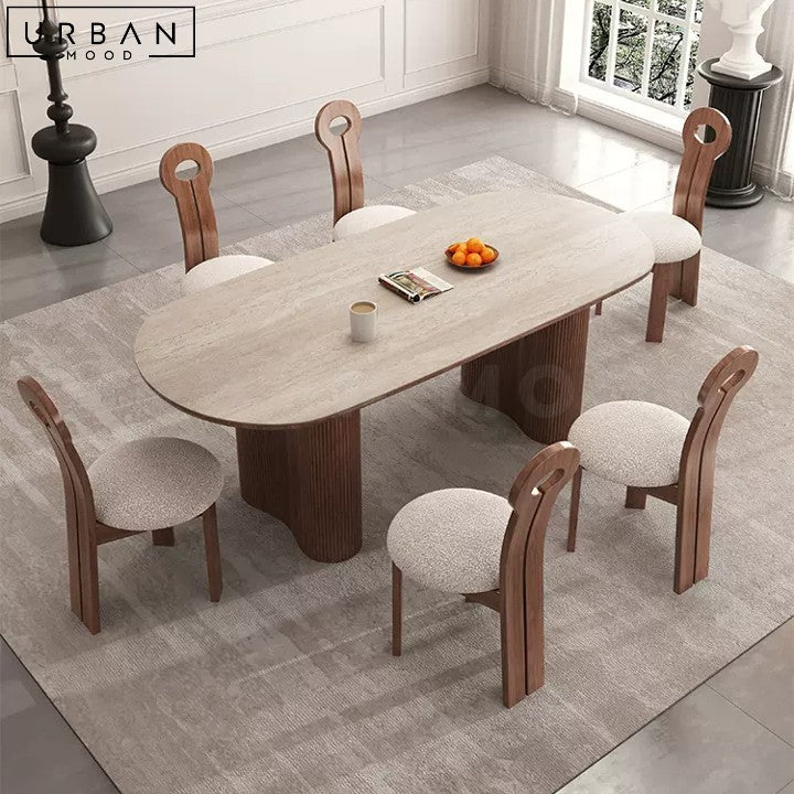 FRASER Wabi Sabi Sintered Stone Dining Table