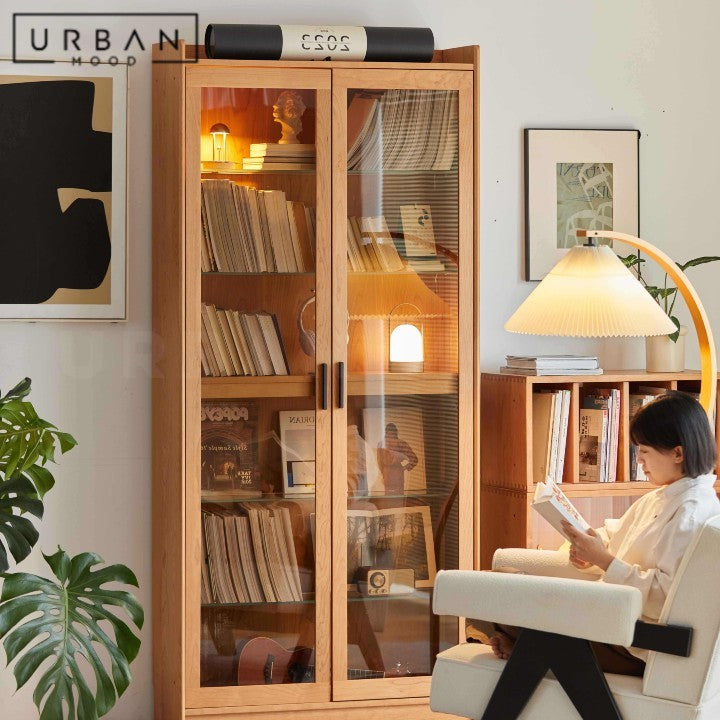 FURN Modern Solid Wood Display Cabinet