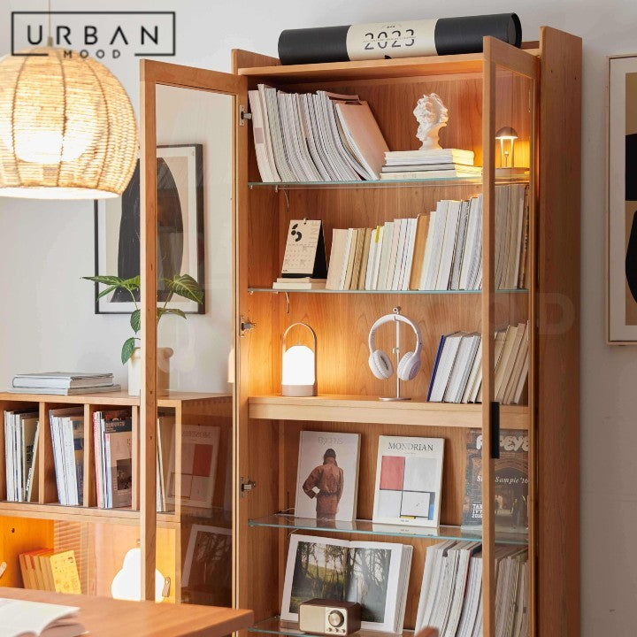 FURN Modern Solid Wood Display Cabinet