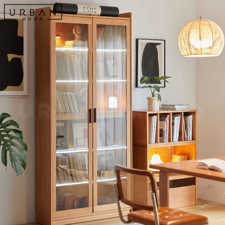 FURN Modern Solid Wood Display Cabinet