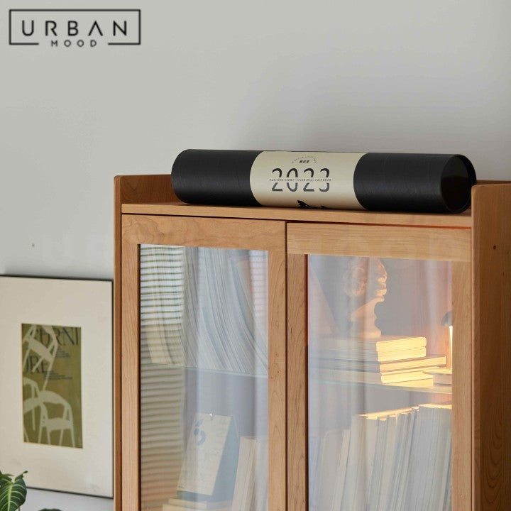 FURN Modern Solid Wood Display Cabinet