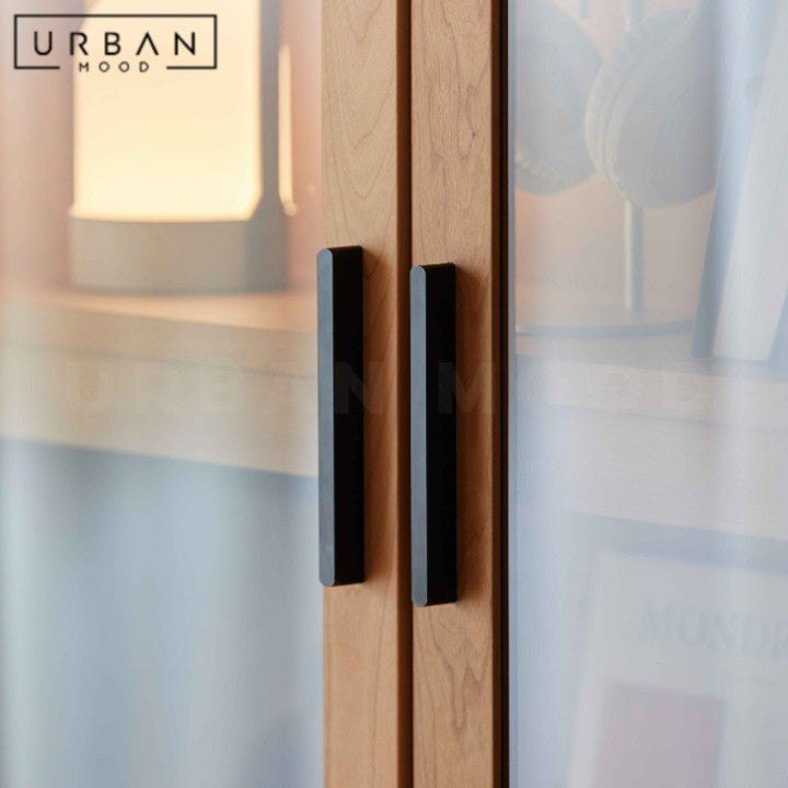 FURN Modern Solid Wood Display Cabinet