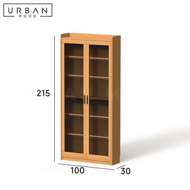 FURN Modern Solid Wood Display Cabinet