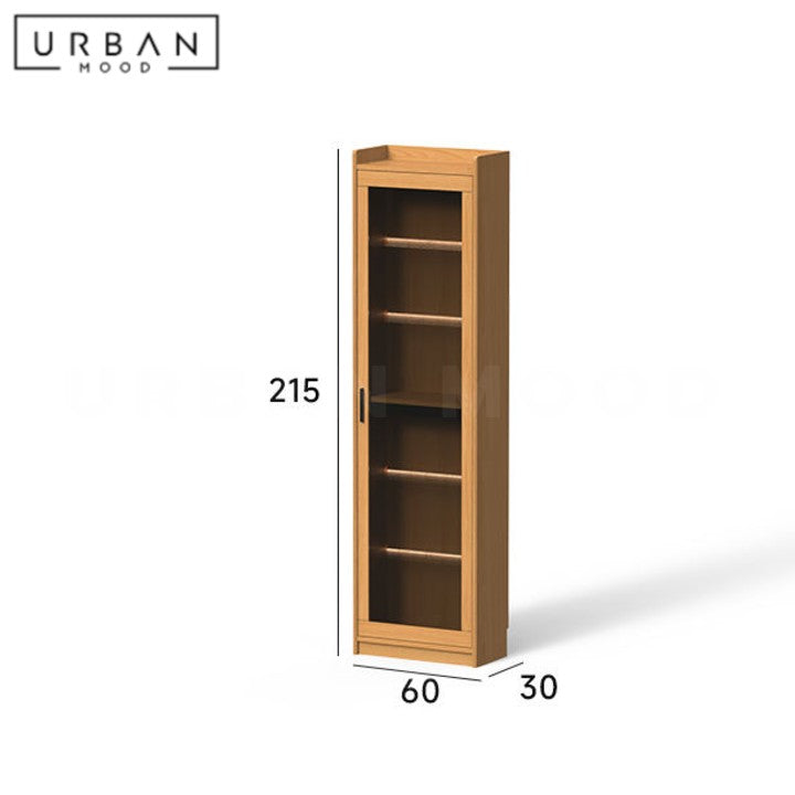 FURN Modern Solid Wood Display Cabinet