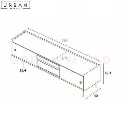 FYON Retro Solid Wood TV Console