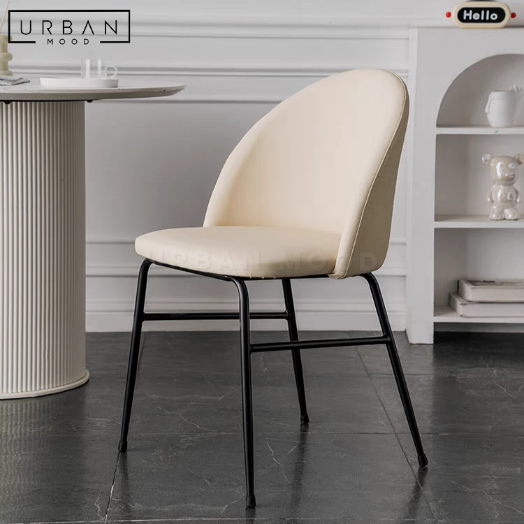 FERINE Modern Leather Dining Chair