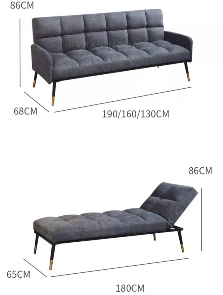 FITCH Modern Leathaire Sofa Bed