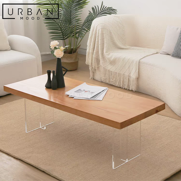 FOREN Japandi Solid Wood Coffee Table