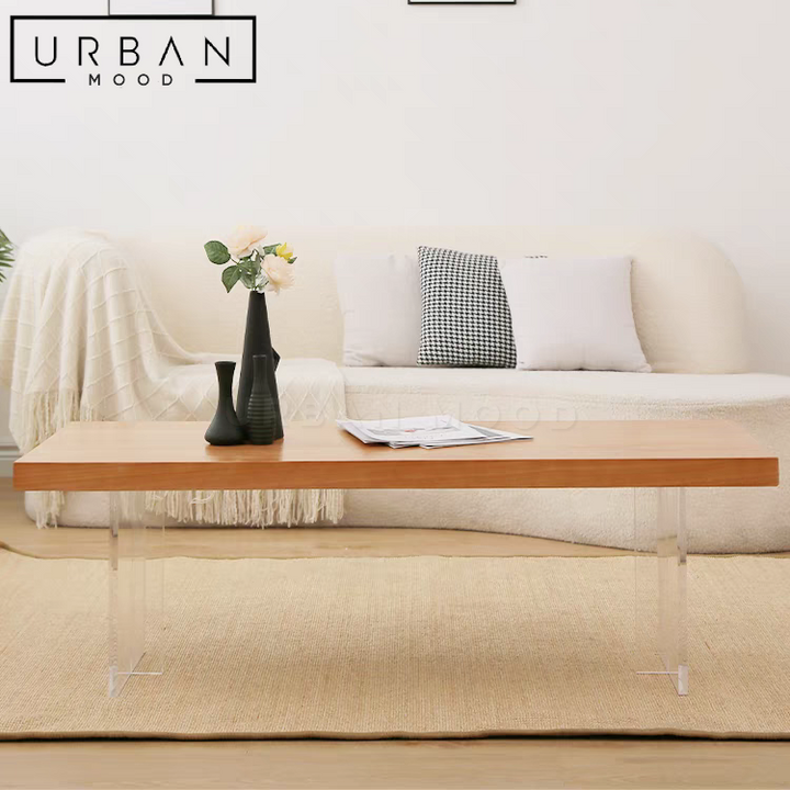 FOREN Japandi Solid Wood Coffee Table