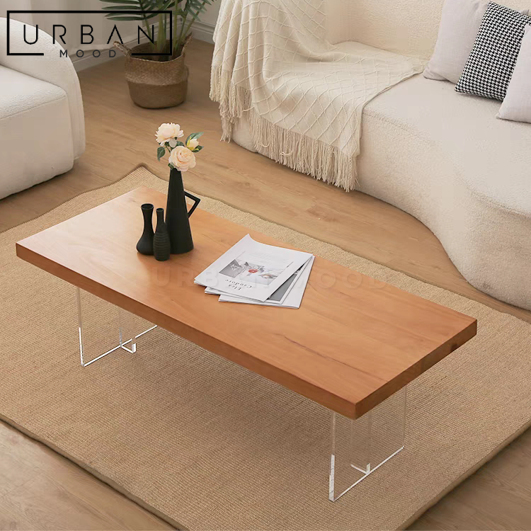 FOREN Japandi Solid Wood Coffee Table