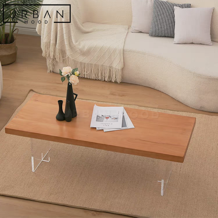 FOREN Japandi Solid Wood Coffee Table