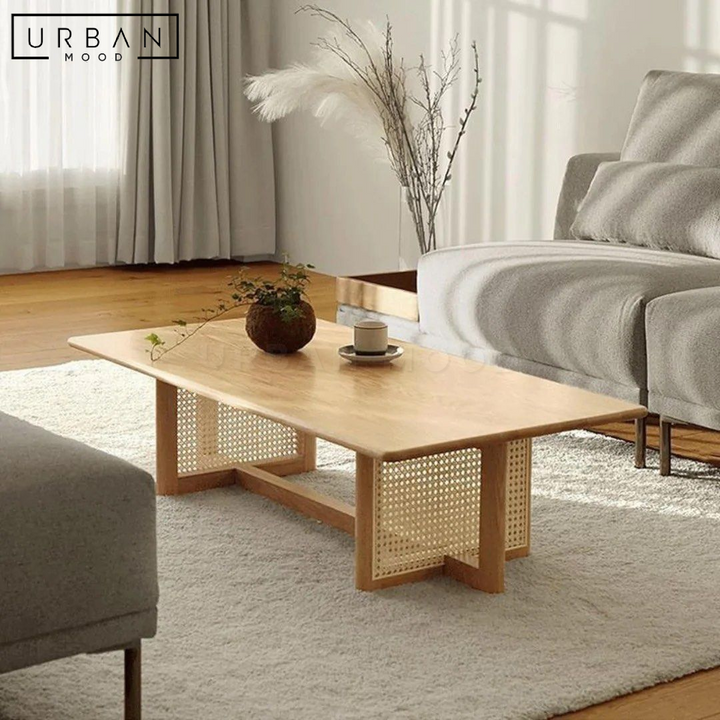 FUKO Japandi Solid Wood Coffee Table