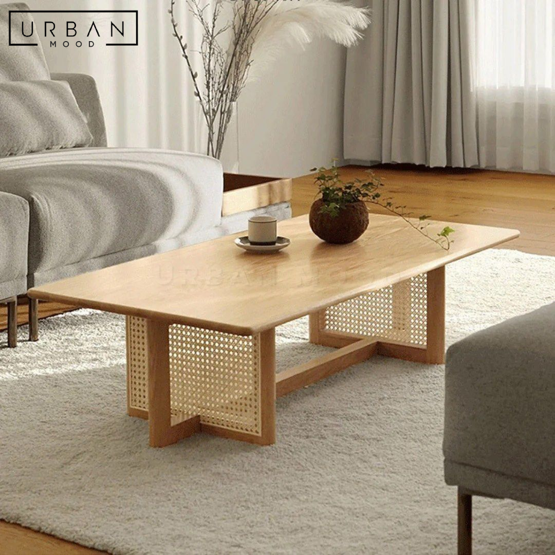 FUKO Japandi Solid Wood Coffee Table