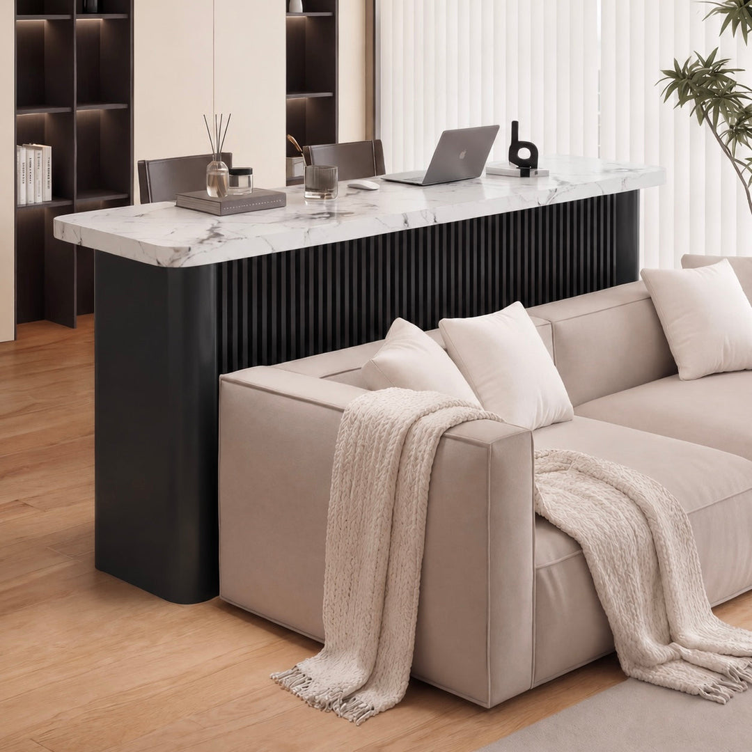 ELCAVARO Modern Sintered Stone Bar Table - Cassa Haus Singapore
