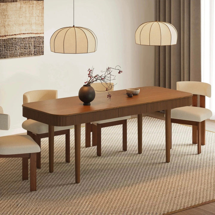 RENAISSANCE Solid Wood Extendable Dining Table - Cassa Haus Singapore