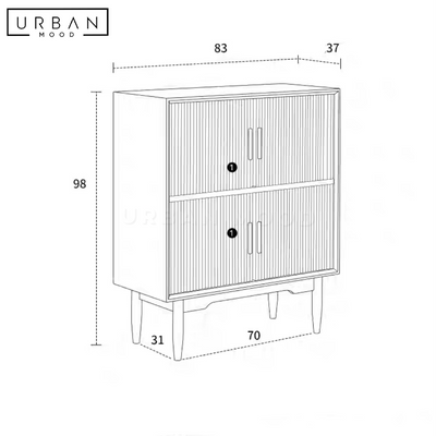 FURE Japandi Solid Wood Sideboard