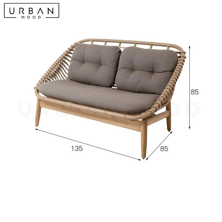 GALSTYAN Modern Outdoor Rattan Sofa