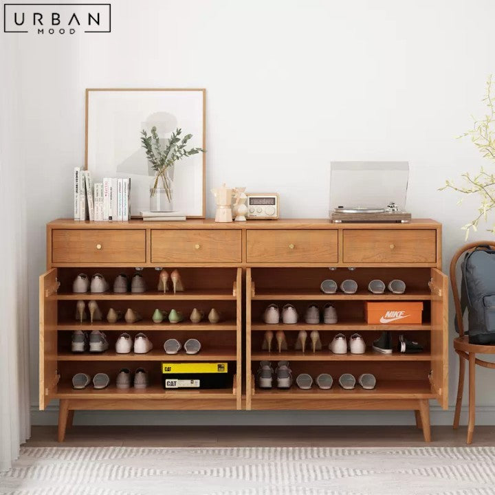 GAMMA Japandi Solid Wood Shoe Cabinet – Urban Mood