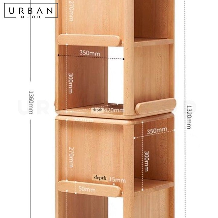 NATTO Scandinavian Swivel BookShelf