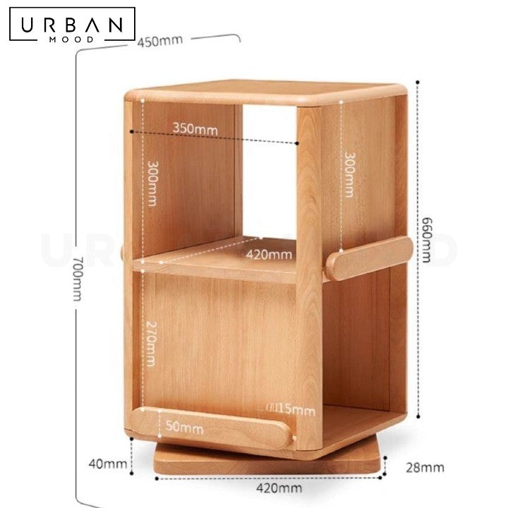 NATTO Scandinavian Swivel BookShelf – Urban Mood
