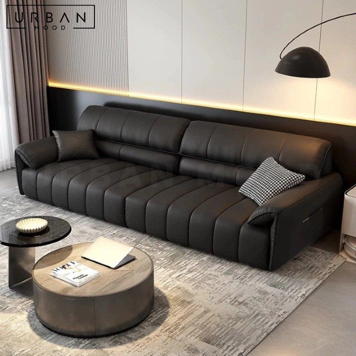 GAYER Modern Leather Sofa