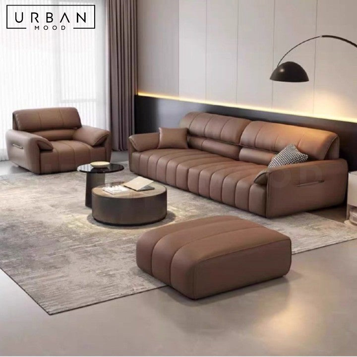 GAYER Modern Leather Sofa