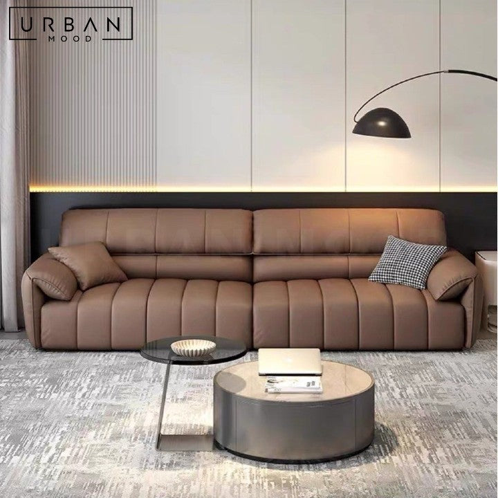 GAYER Modern Leather Sofa