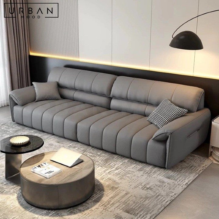 GAYER Modern Leather Sofa